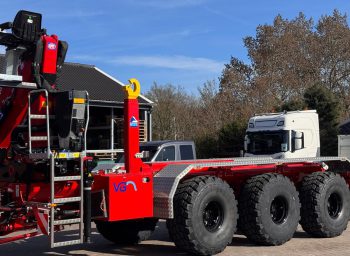 z-kraan op haakarm containersysteem