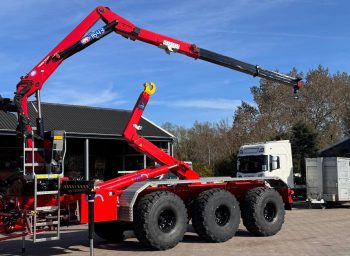 z-kraan op haakarm containersysteem