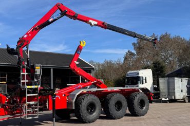 z-kraan op haakarm containersysteem